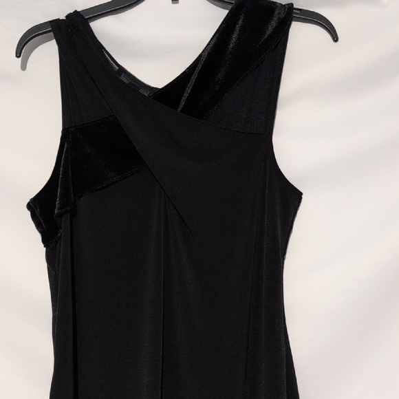 INC International Concepts Black Asymmetrical Draped Tank Top XL - Picture 6 of 6